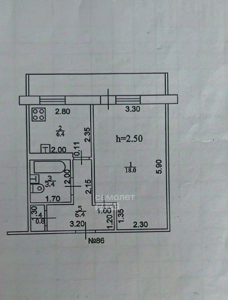 квартира г Казань Дубравная ул Комиссара Габишева 17 фото 11