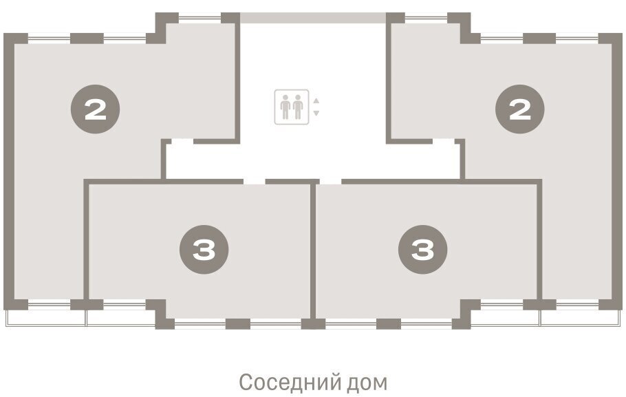 квартира г Тюмень ЖК «Октябрьский на Туре» Калининский административный округ фото 2