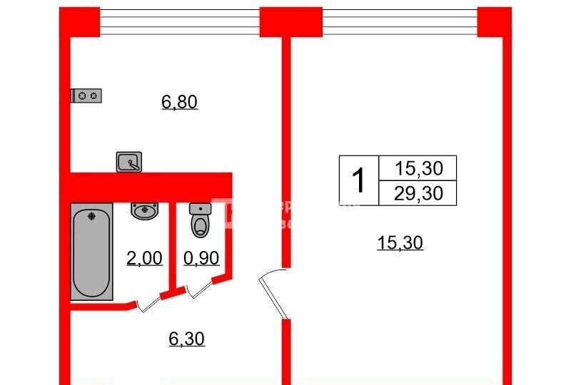 квартира г Санкт-Петербург метро Проспект Славы пр-кт Славы 7к/1 округ Георгиевский фото 10