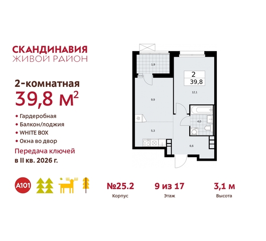 б-р Скандинавский 25/2 жилой район «Скандинавия» Сосенское, Бутово фото