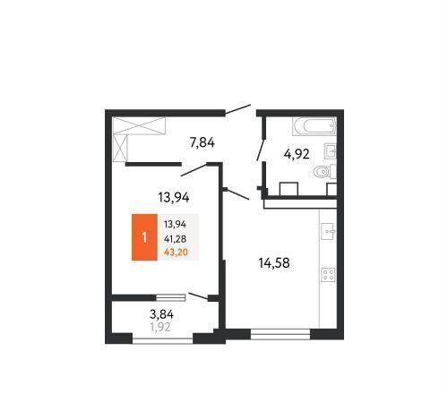 квартира г Новороссийск р-н Центральный ш Мысхакское 59д ЖК «Аврора 2» фото 1