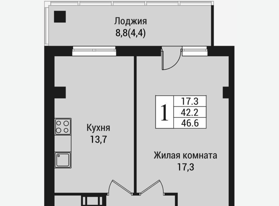 квартира г Всеволожск Южный ул Крымская 1 Проспект Большевиков фото 1