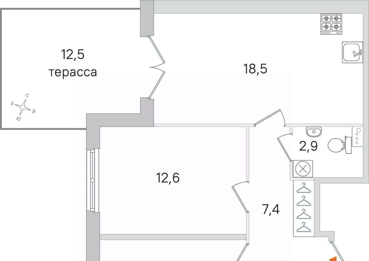 квартира г Пушкин ЖК «Дубровский» Шушары фото 1