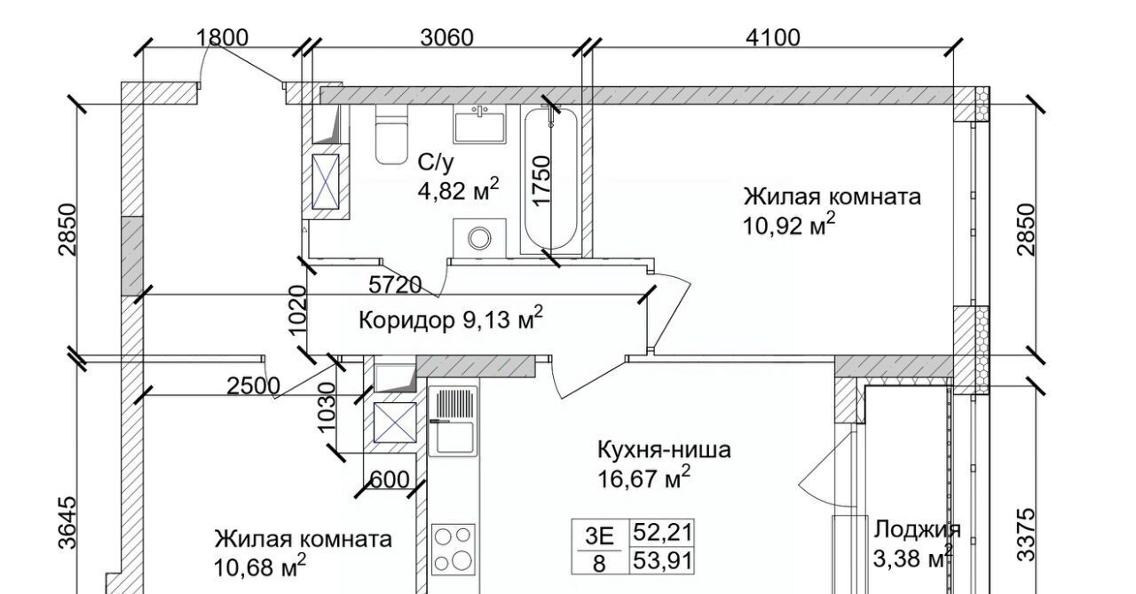 квартира г Кемерово р-н Заводский 15-й микрорайон Южный фото 5