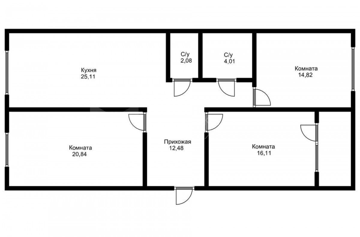 квартира г Тюмень р-н Калининский ул Ставропольская 97к/4 фото 19