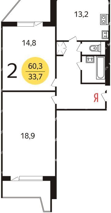 квартира г Москва метро Бунинская аллея ул Адмирала Лазарева 57 фото 12