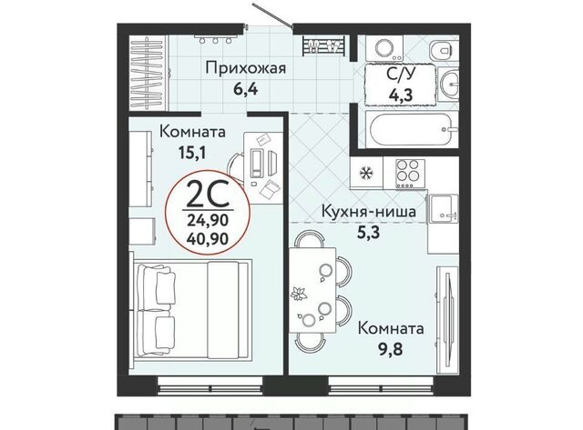 р-н Первомайский Золотая Нива ЖК «Одоевский» 1 фото