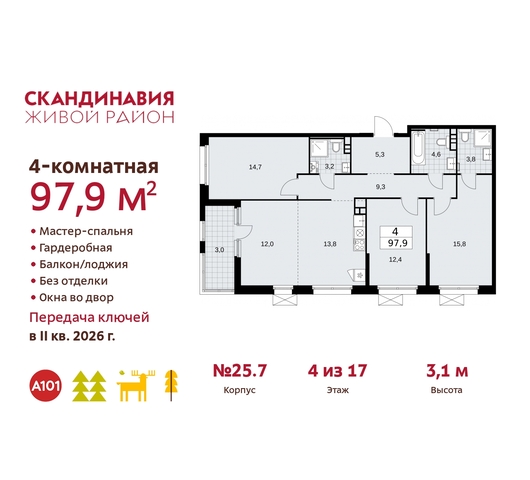 б-р Скандинавский 25/7 жилой район «Скандинавия» Сосенское, Бутово фото