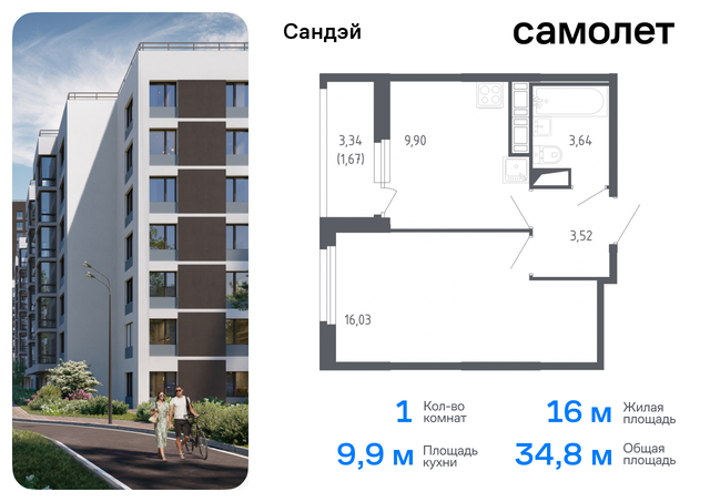 метро Проспект Ветеранов ЖК «Сандэй» 7/2 округ Константиновское фото