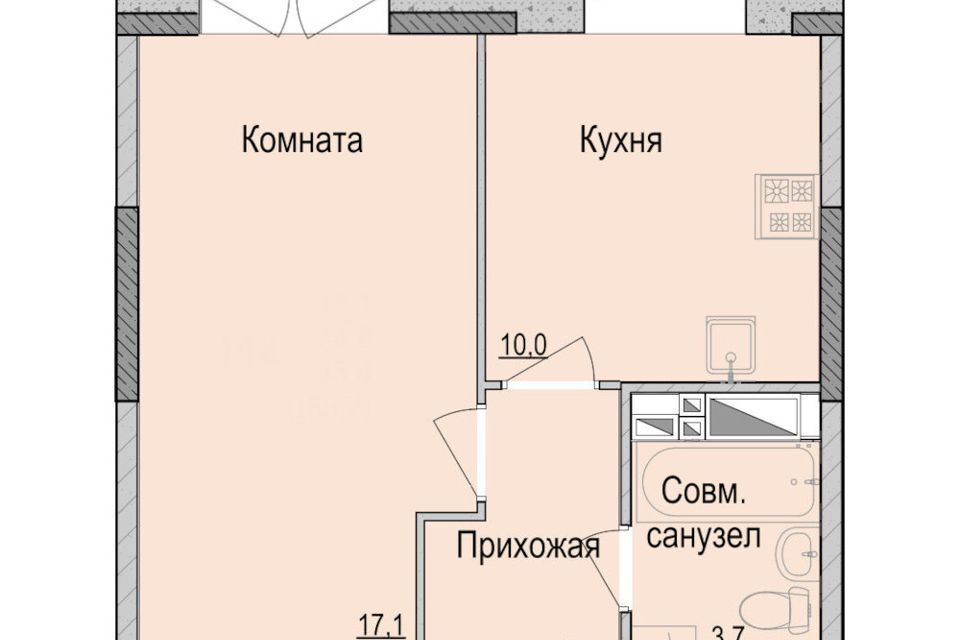 квартира г Ижевск р-н Первомайский Ракетный ул Камбарская 94/1 городской округ Ижевск фото 1