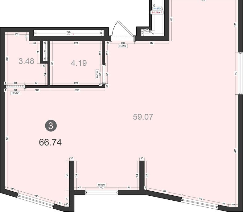 квартира г Владивосток р-н Первомайский ЖК «Клуб 25» 1 фото 1