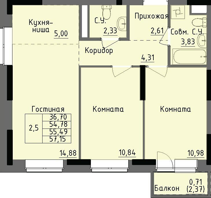 квартира г Ижевск р-н Ленинский Строитель ул Луначарского фото 1