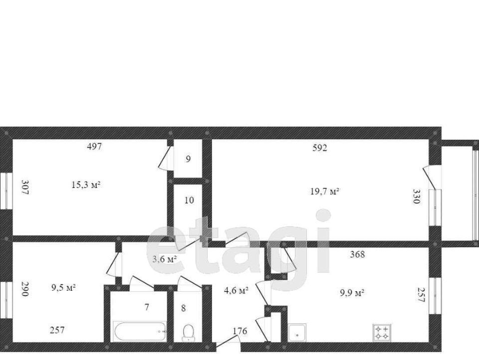 квартира г Новый Уренгой Северная жилая часть мкр Мирный 7/2 фото 1