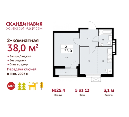 б-р Скандинавский 25/4 жилой район «Скандинавия» Сосенское, Бутово фото