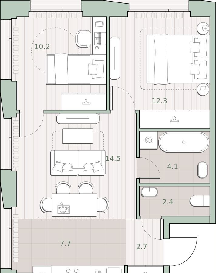 квартира г Москва метро Аминьевская ш Очаковское 5/4 этап, 1 фото 1