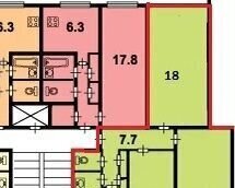 комната г Санкт-Петербург метро Проспект Просвещения пр-кт Художников 24к/3 фото 8