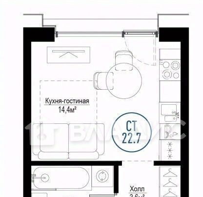 квартира г Москва метро Волгоградский проспект пр-кт Волгоградский 32/5к 3 ЖК «Метрополия» муниципальный округ Южнопортовый фото 19