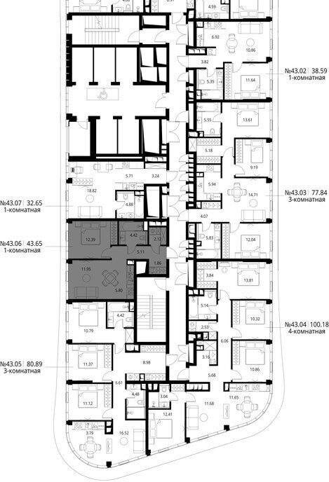 квартира г Москва метро Трикотажная ш Волоколамское 95/1к 8 ЖК City Bay Московская область фото 3