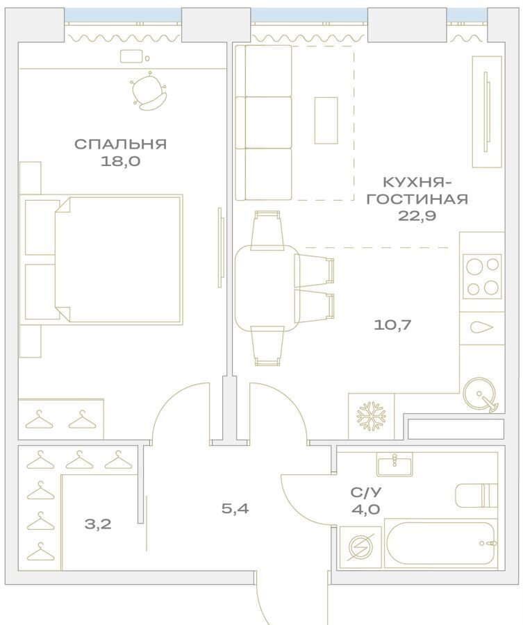 квартира г Москва п Филимонковское ул Харлампиева 32 р-н Филимонковское фото 2