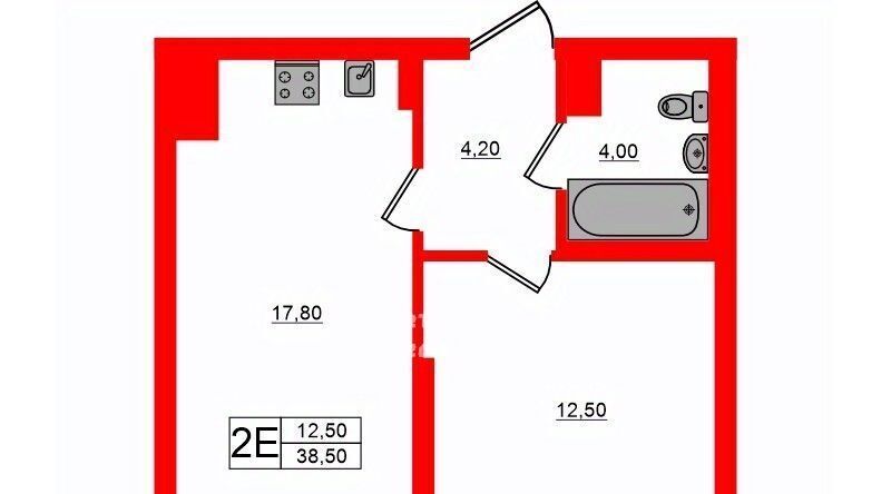 квартира г Санкт-Петербург метро Пионерская ул Полевая Сабировская 45к/1 фото 2