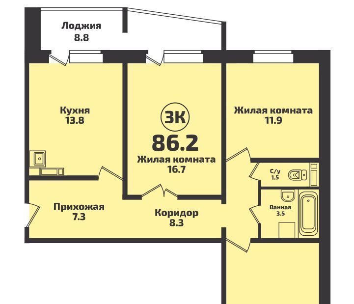 квартира р-н Новосибирский п Садовый мкр Приозерный 710 Станционный сельсовет, Заельцовская фото 1