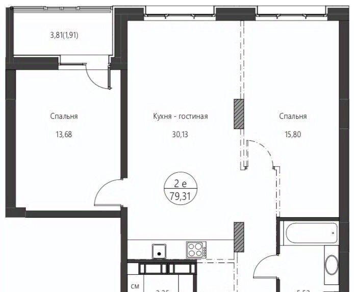 квартира г Хабаровск р-н Индустриальный ул Солженицына 4а фото 1