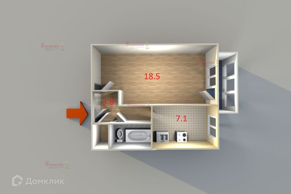 квартира г Екатеринбург ул Гурзуфская 36 Екатеринбург, муниципальное образование фото 2