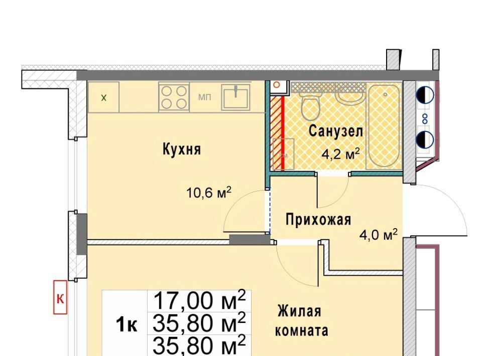 квартира г Нижний Новгород р-н Сормовский Кооперативный кв-л фото 1