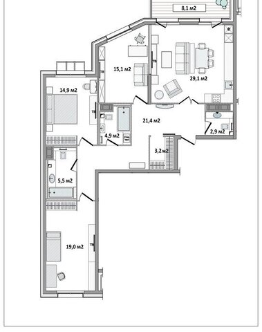 метро Чкаловская дом 21 клубный дом «Family Loft» округ Чкаловское, Петроградка фото