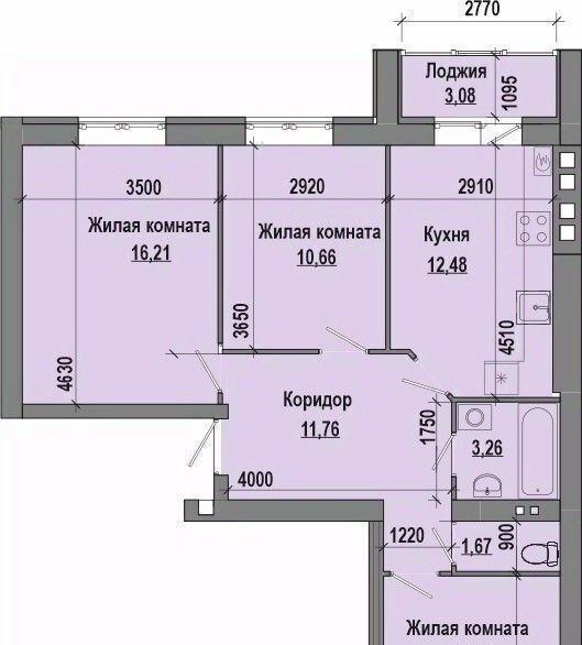 квартира г Волгоград р-н Советский жилой район Долина-2 жилрайон фото 1