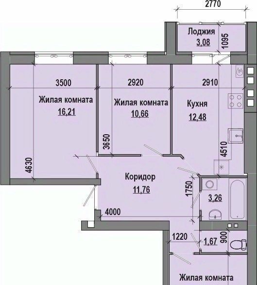квартира г Волгоград р-н Советский жилой район Долина-2 жилрайон фото 1
