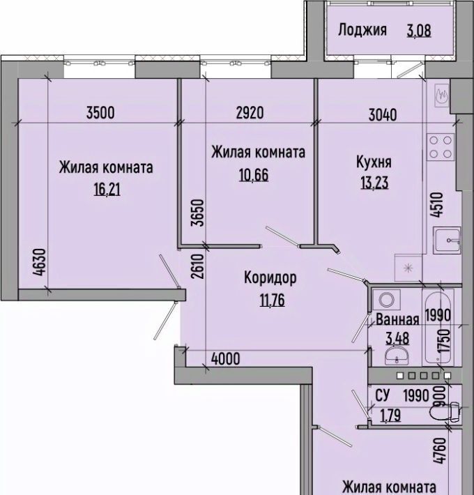квартира г Волгоград р-н Советский жилой район Долина-2 жилрайон фото 1