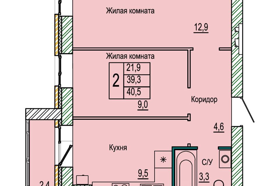 квартира г Волгоград ул 70-летия Победы 15 городской округ Волгоград фото 1