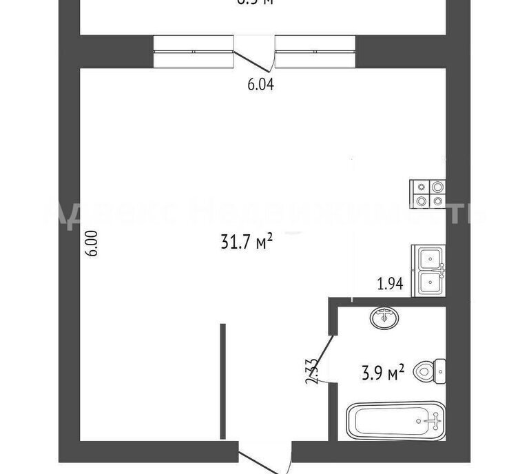 квартира г Тюмень ул Газовиков 33 фото 1