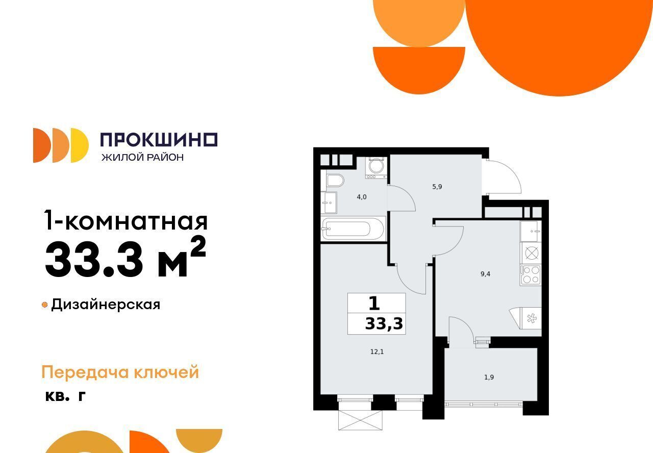 квартира г Москва п Сосенское ЖК Прокшино метро Прокшино фото 1