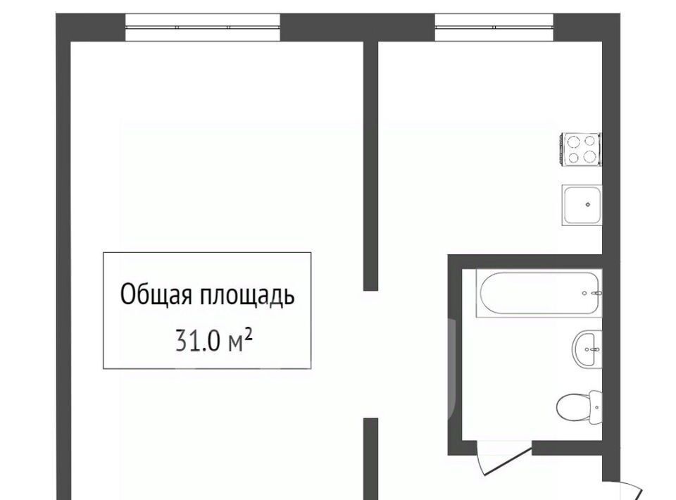 квартира г Новосибирск Заельцовская ул Богдана Хмельницкого 20 фото 14