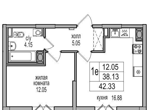 квартира г Санкт-Петербург п Парголово проезд Толубеевский 32 метро Парнас фото 1