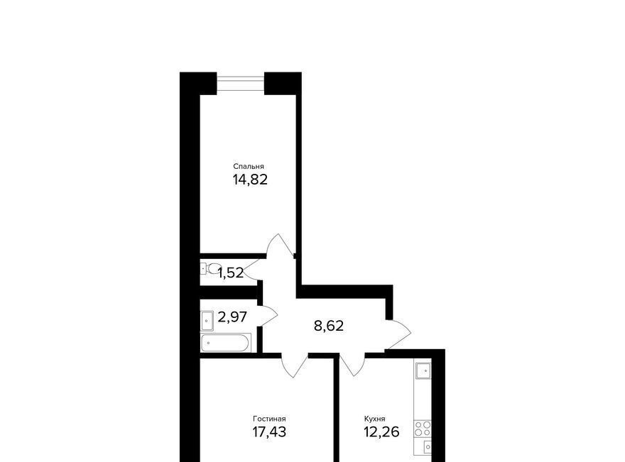 квартира г Ярославль р-н Дзержинский ул Александра Додонова 8к/5 фото 1
