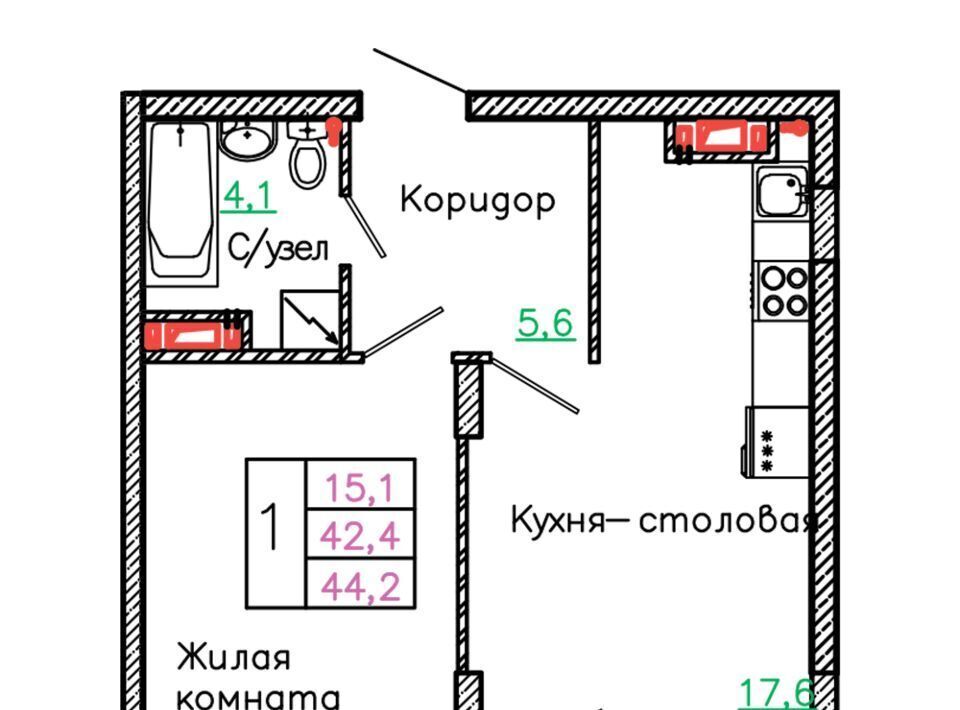 квартира г Старый Оскол р-н мкр Садовые кварталы 4 фото 1