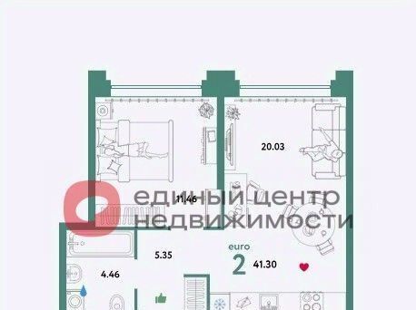 квартира г Тюмень р-н Ленинский ул Тимофея Чаркова 93 микрорайон «Звездный» Ленинский административный округ фото 7