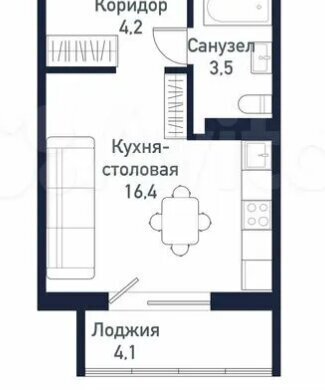 квартира п Западный р-н мкр Притяжение ул имени ефрейтора Потехина 5 фото 1