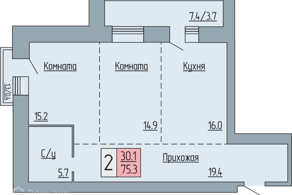 квартира г Курган б-р Солнечный 19 городской округ Курган фото 1