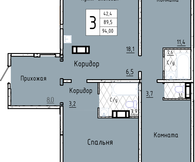 квартира г Курган городской округ Курган, Жилой комплекс Акварели фото 1