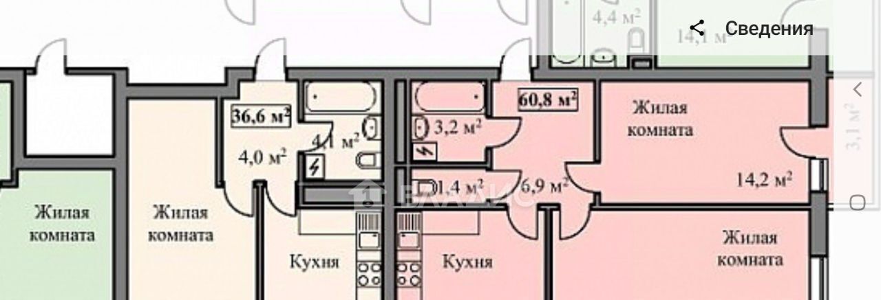 квартира г Тамбов р-н Октябрьский ул Колхозная 1ак/2 фото 29