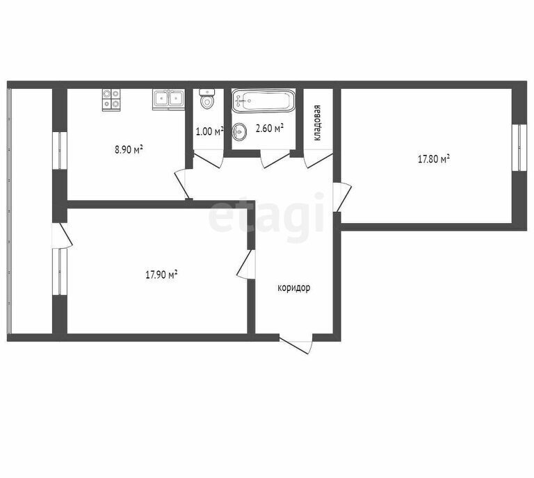 квартира г Ишим ул Карла Маркса 40 фото 18