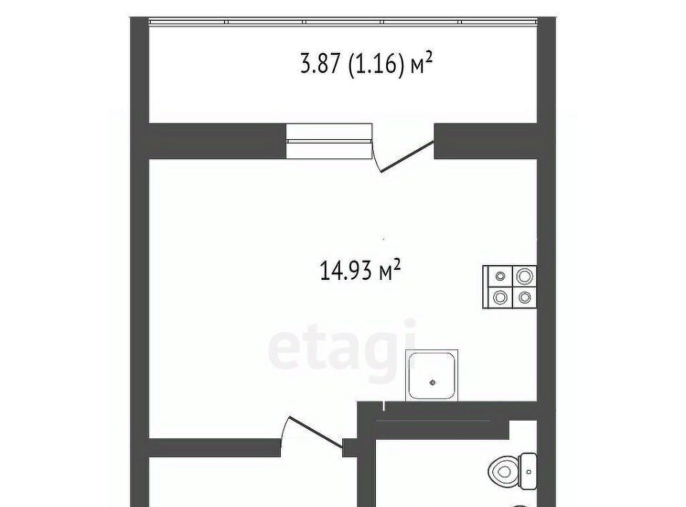 квартира р-н Тюменский д Дударева ул Сергея Джанбровского 5 фото 3