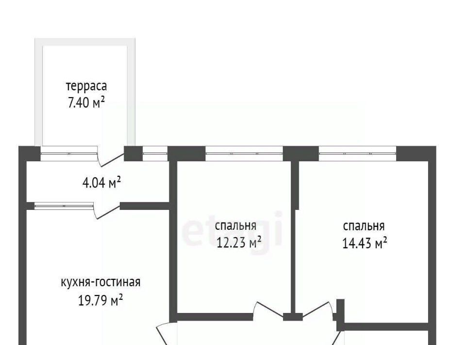 квартира г Тюмень р-н Ленинский ул Павла Никольского 12 фото 3