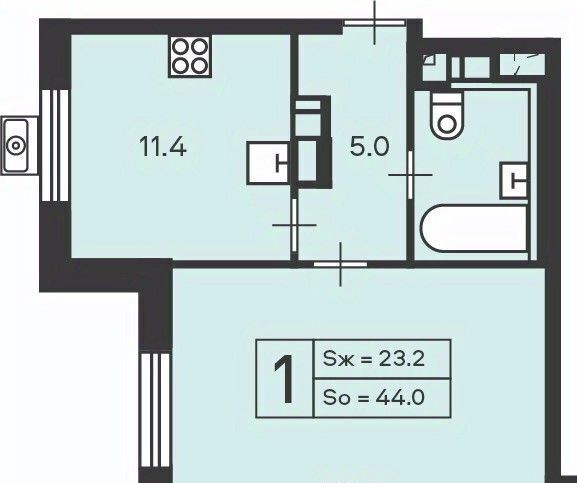 квартира г Москва метро Бабушкинская проезд Дежнёва 30к/3 фото 4