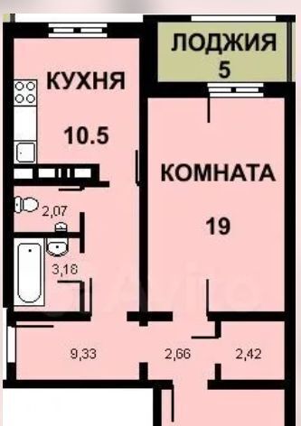 квартира г Санкт-Петербург метро Комендантский Проспект ул Парашютная 56к/3 округ Коломяги фото 16