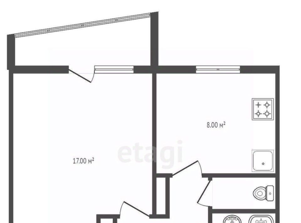 квартира г Озерск мкр Заозерный 6/3 фото 16